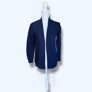 Navy Blue Cardigan Sweater Small